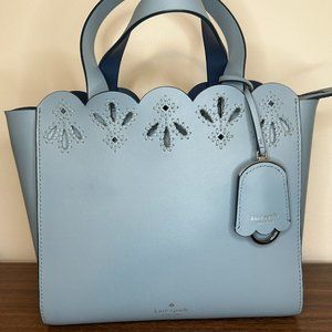 Kate Spade Blue Scalloped Magnolia Street Bag